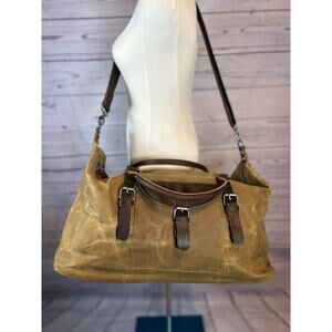 NEWHEY Oversized Travel Duffel Bag Genuine Crazy Horse Leather Waterproof